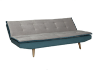 Color Mixed Functional Sofa Bed Lint Foam Material With Solid Wood Legs