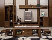 Modern Design Living Room Furniture / Solid Wood Wall Units Coffee Table