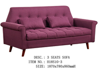 Dried Solid Wood Linen Fabric Sofa For Apartment And Samll House