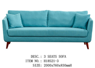 Custom Elegant Linen Blend Sofa With Environment Protection Material