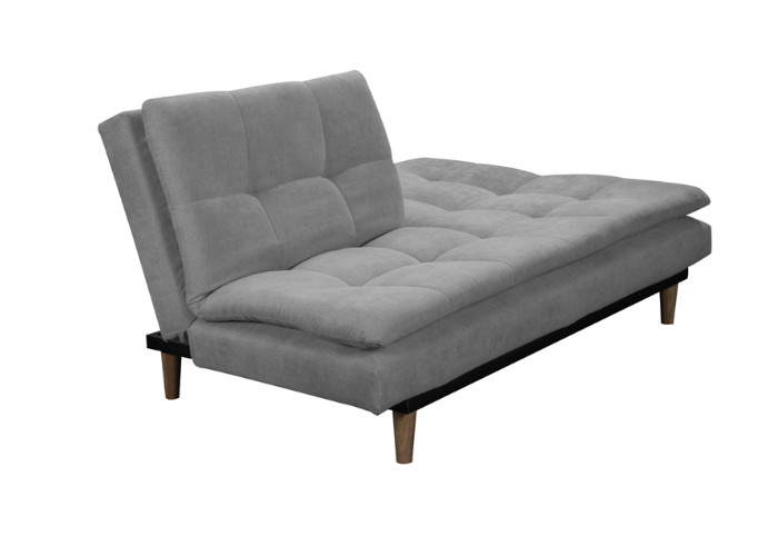 Foam Wooden Legs Fabric Sofa Bed Simple Design With High Density Foam Filling