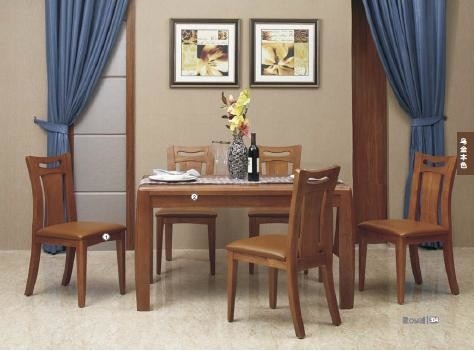 Simple Contemporary Dining Room Furniture / Full Solid Wood Dining Table