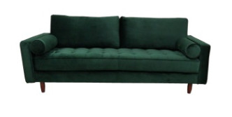 Custom Design Living Room Couches / Modern Linen Sofa Solid Wood Frame