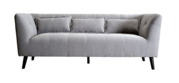 Comfortable Linen Fabric Sofa With Three Seat Double Seat Or One Seat
