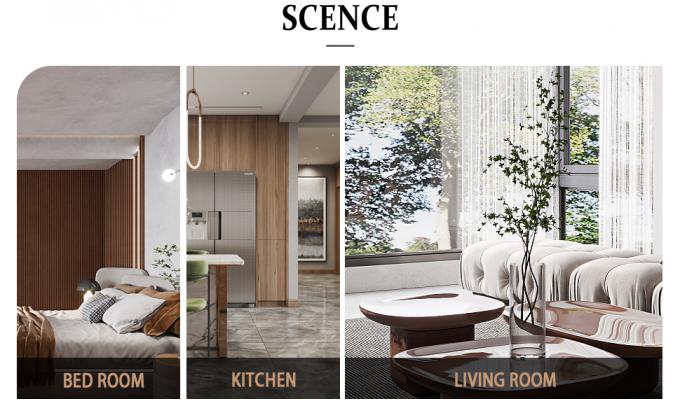 Washable PU Cushion Seat Back , Retro Mid Century Modern Side Chair 24X22X32.7cm 2