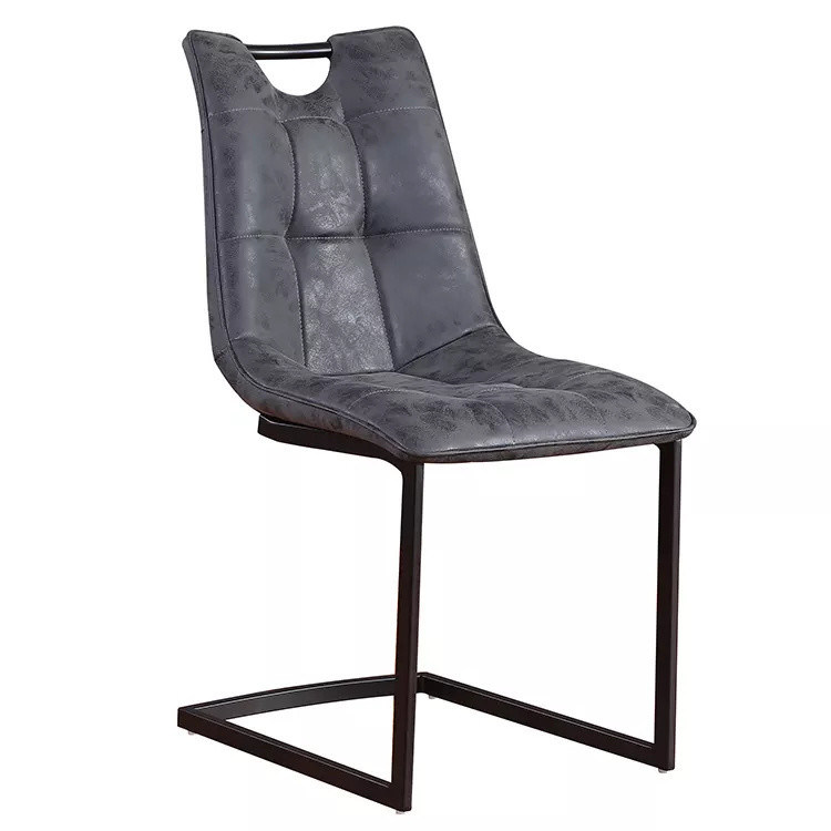 Leather Upholstered Arm Chair Carver Modern Black Leather Dining Chairs