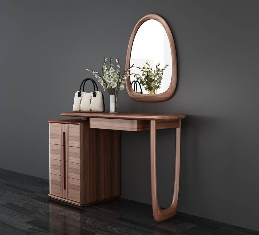 Girls Bedroom Furniture Solid Wood Dresser Dressing Mirror With