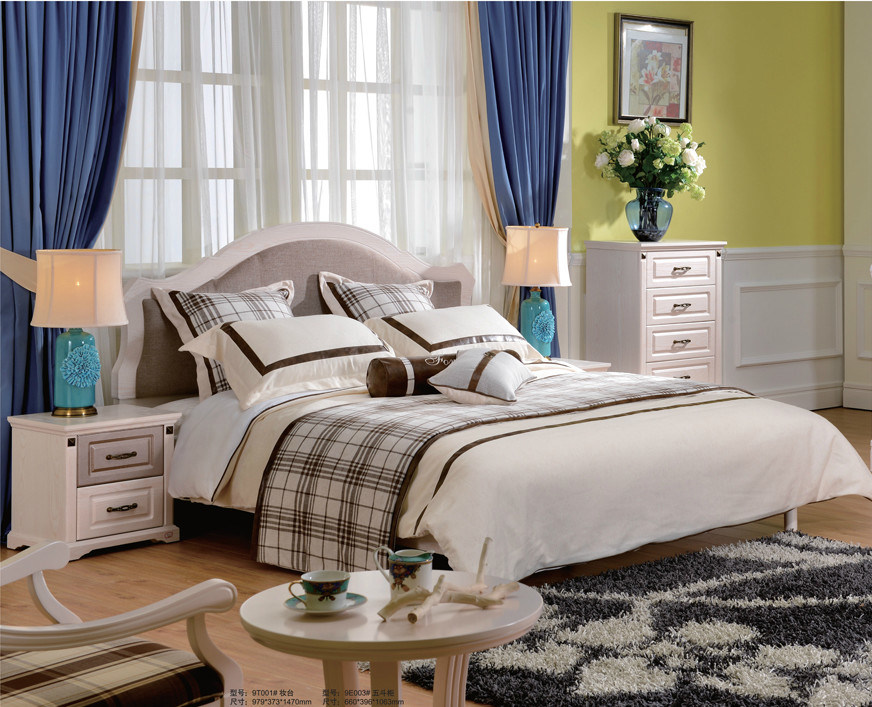 Luxury European Contemporary Furniture King Size Bed 1.8*2.0 CTA FSC