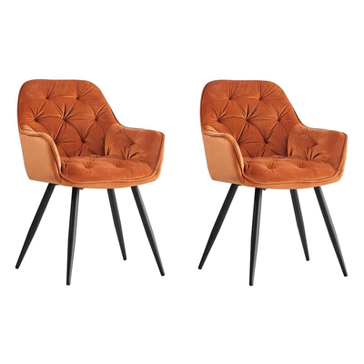 Modern Design Flannel Chair Gold Leg Dining Chair For Office And Home