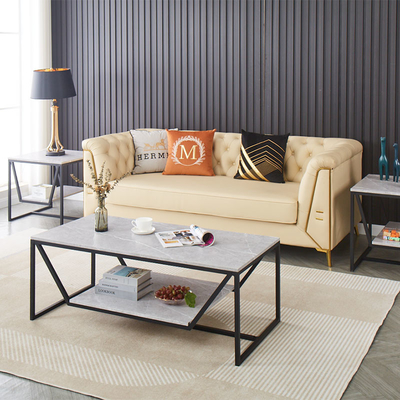 OEM Newly Designed Luxury Stainless Steel Coffee Table Living Room Furniture